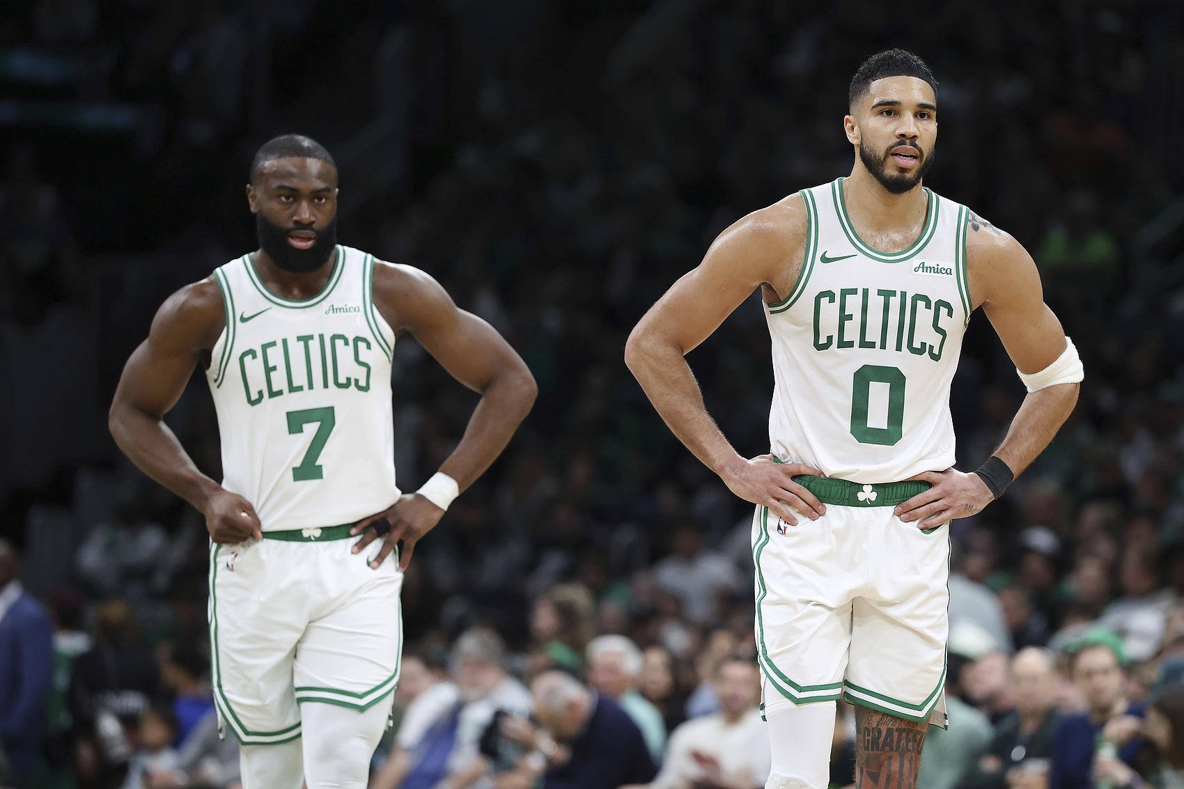 开云体育入口-海沃德：塔图姆&amp;布朗是联盟中最好的两名侧翼之一 绿军球迷真有福